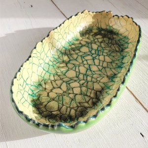 CERAMICZNA PATERA ZIELONA